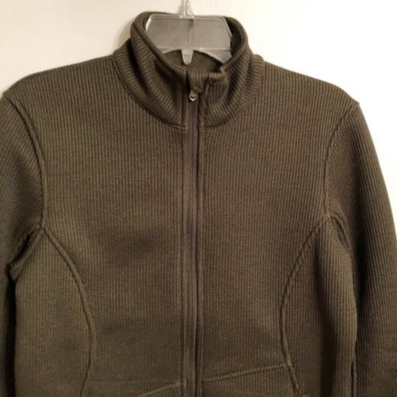 New SPYDER Dark Green Zip Core Knit Jacket Size S Snowboard Ski Outdoor Active - Picture 4 of 9